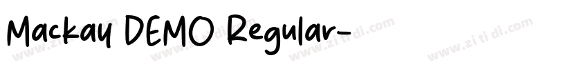 Mackay DEMO Regular字体转换